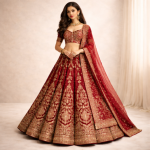 Lehengas red